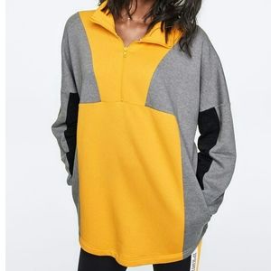 Victoria's Secret PINK Varsity Half Zip Pullover